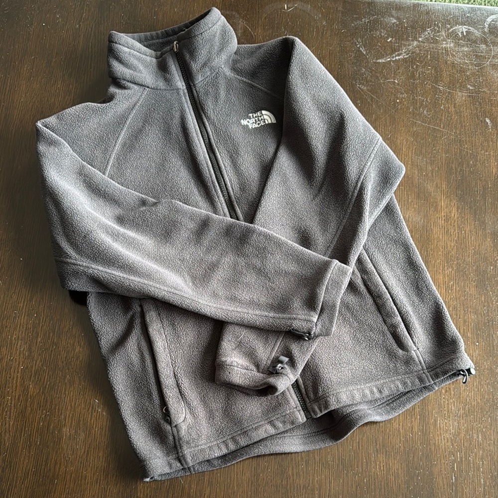 The North Face Charcoal Full-Zip Fleece